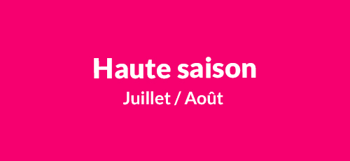 Tarif location camping-car haute saison
